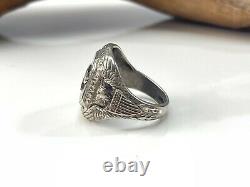 WWII Army Air Corp sterling silver ring size 10.25
