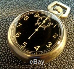 WWII Army Air Corps 1942 Elgin A8 Ground Speed jitterbug stopwatch, rare box