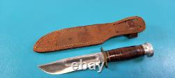WWII Army Air Corps AAC Combat Knife 1st Variation + Correct Leather Sheath