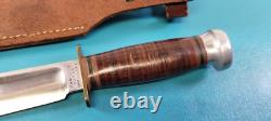 WWII Army Air Corps AAC Combat Knife 1st Variation + Correct Leather Sheath