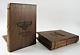 WWII Army Air Corps Flight Surgeon Wings Teak Wood Bookends Trench Art CBI 1945