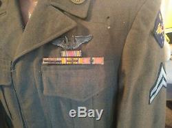 WWII Army Air Corps Named Uniform with Sheepswool gear Wilkes Barre, PA