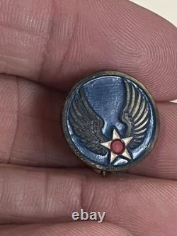 WWII Army Air Corps Paper Grouping with ribbons and Pin Italy Vet from Ohio