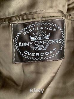 WWII Army Air Corps Regulation Army Officer's Overcoat Wool
