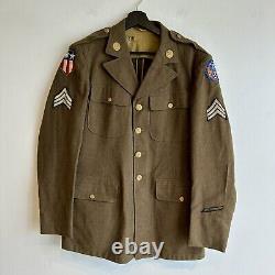 WWII Army Air Corps Uniform 20th AAC Div CBI Patched Aircrew