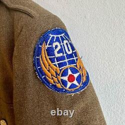 WWII Army Air Corps Uniform 20th AAC Div CBI Patched Aircrew