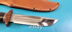 WWII Army Air Corps Western Commando Knife Baby Shark Bakelite + Scabbard AAC