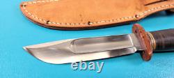 WWII Army Air Corps Western Commando Knife Baby Shark Bakelite + Scabbard AAC