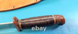 WWII Army Air Corps Western Commando Knife Baby Shark Bakelite + Scabbard AAC