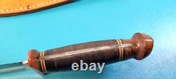 WWII Army Air Corps Western Commando Knife Baby Shark Bakelite + Scabbard AAC