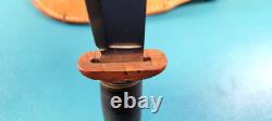 WWII Army Air Corps Western Commando Knife Baby Shark Bakelite + Scabbard AAC