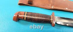 WWII Army Air Corps Western Commando Knife Baby Shark Bakelite + Scabbard AAC Z1