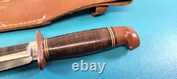 WWII Army Air Corps Western Commando Knife Baby Shark Bakelite + Scabbard AAC Z1