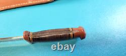 WWII Army Air Corps Western Commando Knife Baby Shark Bakelite + Scabbard AAC Z1