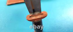 WWII Army Air Corps Western Commando Knife Baby Shark Bakelite + Scabbard AAC Z1