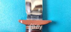 WWII Army Air Corps Western Commando Knife Baby Shark Bakelite + Scabbard AAC Z1