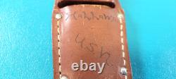 WWII Army Air Corps Western Commando Knife Baby Shark Bakelite + Scabbard AAC Z1