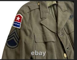 WWII Army Air Force AAF Middle East Forces Command Named S/Sgt Uniform RARE