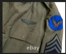 WWII Army Air Force AAF Middle East Forces Command Named S/Sgt Uniform RARE