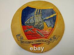 WWII Army Air Force Leather Hand Painted 404th Fighter Group Patch ORIGINAL