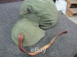 WWII Army Air Force M-4 Gunners Flack Helmet NOS 100% original Very Rare
