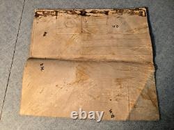 WWII Army Air Force Pilot Aircrew Leather Blood Chit CBI China LARGE BACK Patch