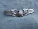 WWII Army Air Force Pilot Wings Large Jacket Variation Amico Sterling Marked WW2