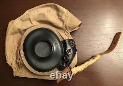 WWII Army Air Force Summer Flight Helmet AN-H-15 Unissued Excellent Condition