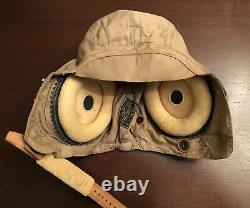 WWII Army Air Force Summer Flight Helmet AN-H-15 Unissued Excellent Condition