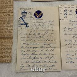 WWII Army Air Forces Letter 1945 Keesler Field Envelope & Air Force Day Clipping