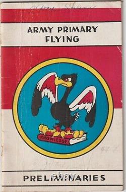 WWII Army Air Forces Primary Flying Student Flight Book Pine Bluff Arkansas 1944