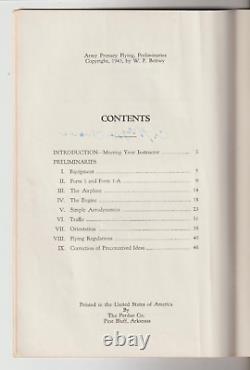 WWII Army Air Forces Primary Flying Student Flight Book Pine Bluff Arkansas 1944