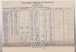 WWII Army Air Forces Primary Flying Student Flight Book Pine Bluff Arkansas 1944