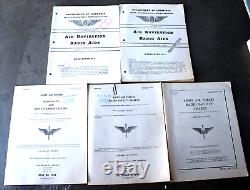 WWII Army Air Forces Radio Data Facility Charts & Navigation Aids Airways Flying
