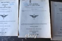 WWII Army Air Forces Radio Data Facility Charts & Navigation Aids Airways Flying