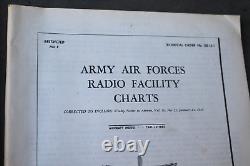 WWII Army Air Forces Radio Data Facility Charts & Navigation Aids Airways Flying