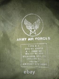WWII Army Air Forces Type B-4 Flyers Canvas Luggage Bag VINTAGE
