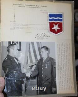 WWII Autographed Letter Letter & Photo US Army Air Commander Benjamin Giles