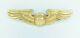 WWII Aviator Pilot Instructor Wings U. S. Army Air Corps 10k Gold Filled Sterling