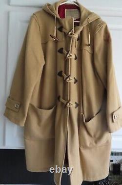 WWII Avirex Replica Army Air Corps Eagle Squadron Wool Hooded Pilot Overcoat