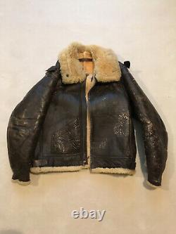 WWII B3 Jacket US Army Air Forces Sheepskin Horsehide size 42