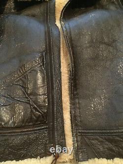 WWII B3 Jacket US Army Air Forces Sheepskin Horsehide size 42