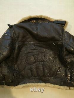 WWII B3 Jacket US Army Air Forces Sheepskin Horsehide size 42