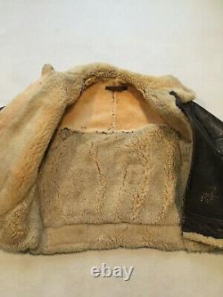 WWII B3 Jacket US Army Air Forces Sheepskin Horsehide size 42