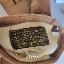 WWII B-17 Bomber Crew Heated Gloves F2-F3 Flying Suit General Electric Army Air