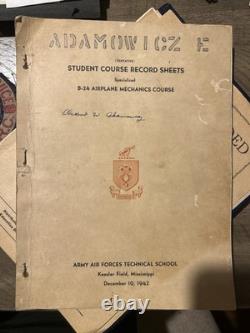 WWII B-24 Airplane Mechanics Course Manuals Lot 1942-43 Army Air Forces Keesler