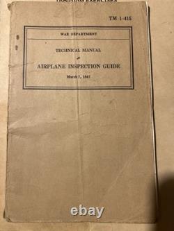WWII B-24 Airplane Mechanics Course Manuals Lot 1942-43 Army Air Forces Keesler