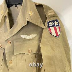 WWII CBI US Officer Uniform Pilot Wings China Burma India Patches Army Air Corps