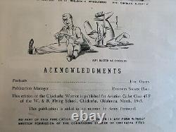 WWII Chickasha Warrior Booklet Army Air Force Aviation Cadet Class 45-F