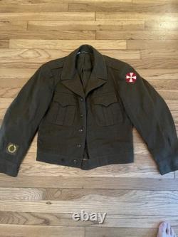 WWII Collection US 8th Army Enlisted Ike Jacket, 5th Army Air Corp Shirt